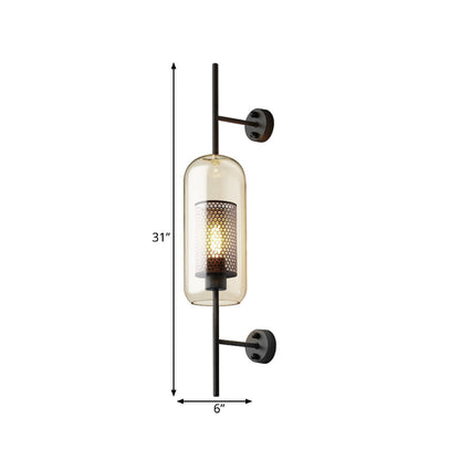 Classic Bronze Wall Sconce with Metal Shade