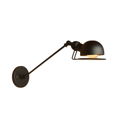 Rustic Metal Wall Light with Adjustable Arm