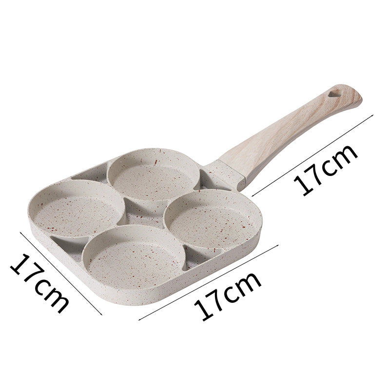 Non-Stick Four Egg Pan, Easy Breakfast Frying Skillet