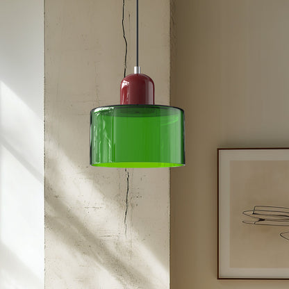 Sleek Contemporary Glass Pendant Light For Kitchen Island