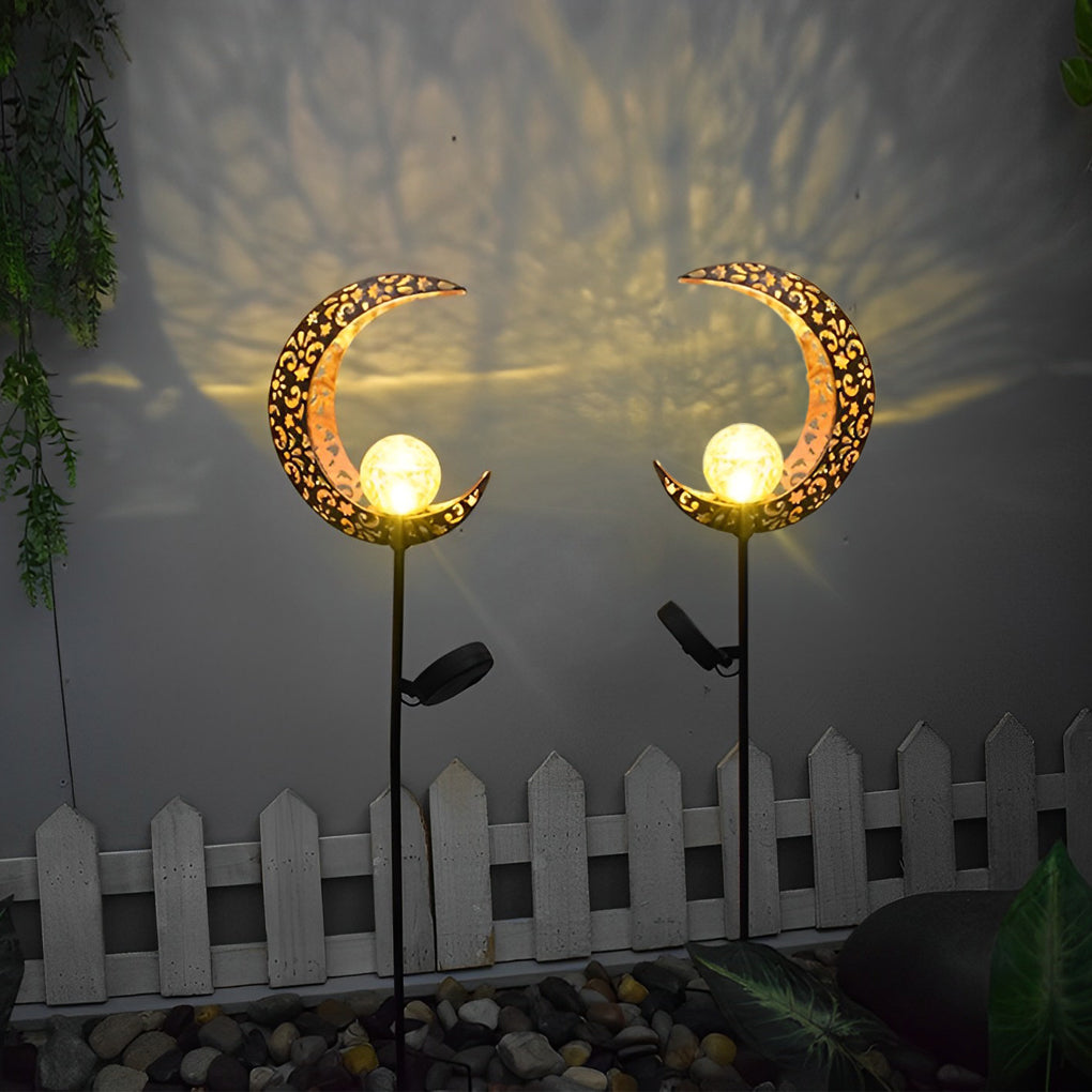Colorful Outdoor Solar Powered Glass Garden Lights