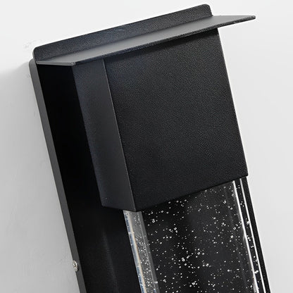 Sleek Glass Outdoor Motion Sensor LED Wall Light
