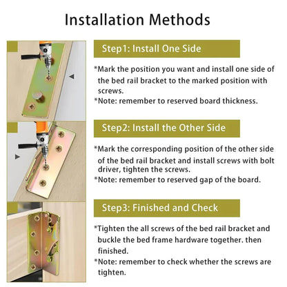 Strong Bed Frame Support Rail