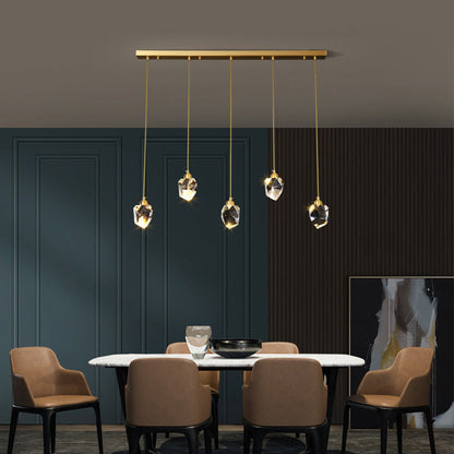 Luxurious Crystal Drop Ceiling Light Fixture