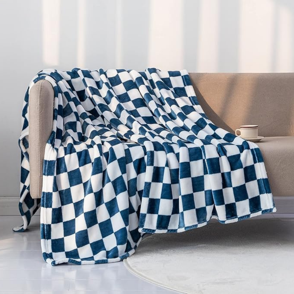 Cozy Plaid Throw Blanket for Home Decor - Cofik