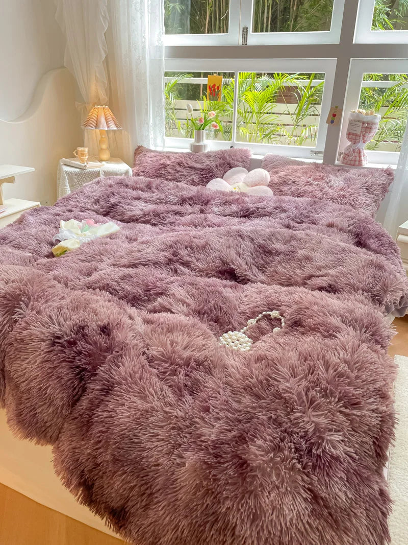 Soft Plush Winter Duvet Cover Set