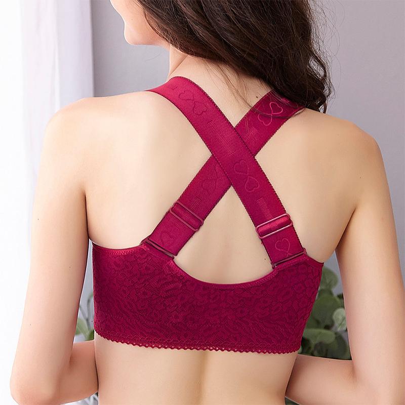 Comfortable Crossback Front Hook Bra
