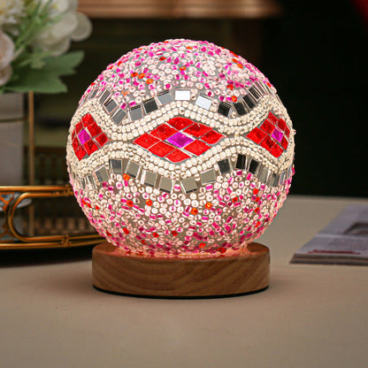 Colorful Mosaic LED Table Lamp