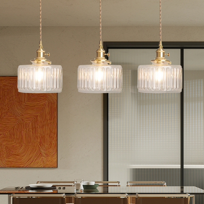 Vintage Style Single Glass Pendant Lamp