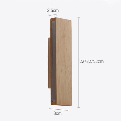 Adjustable Wood LED Wall Light