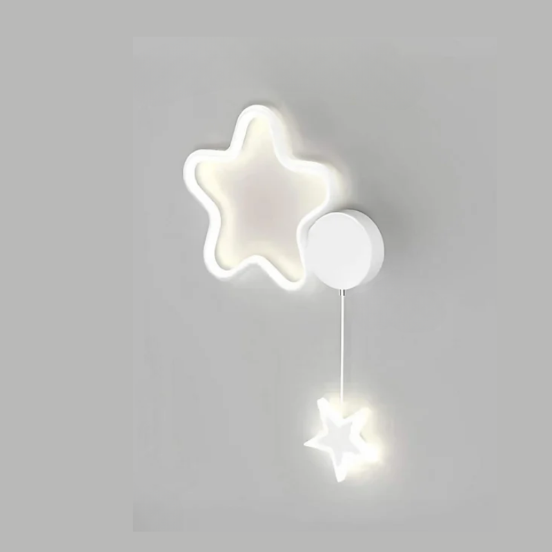 Cosy Night Wall Lamp with Stars and Moon