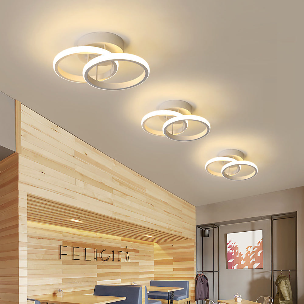 Dark Iron LED Hanging Light