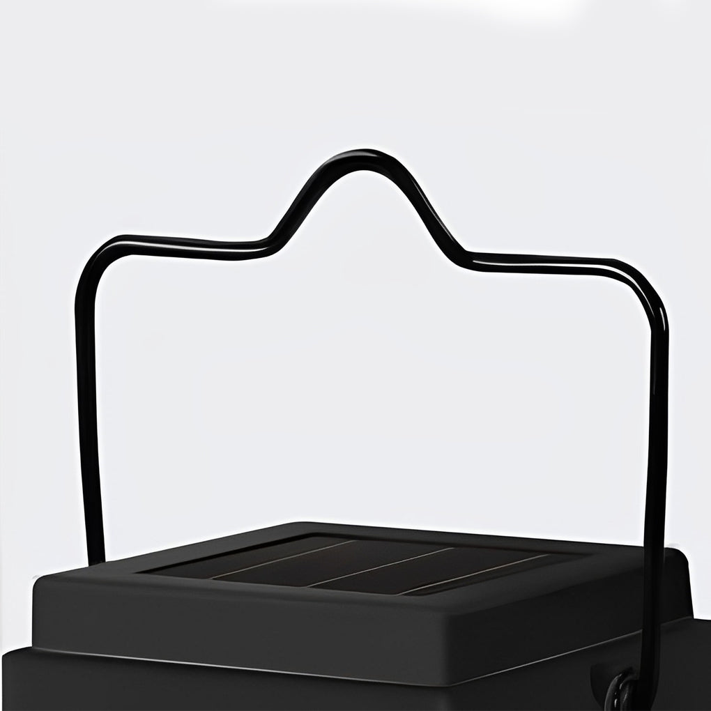 Compact Solar Powered Black LED Outdoor Camp Light