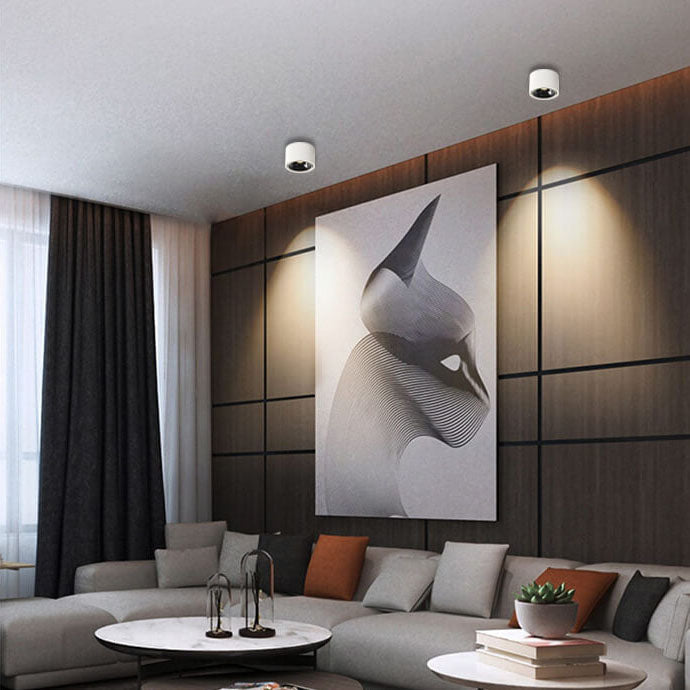 Compact LED Ceiling Light 12W Slim Aluminum Fixture