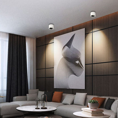 Compact LED Ceiling Light 12W Slim Aluminum Fixture