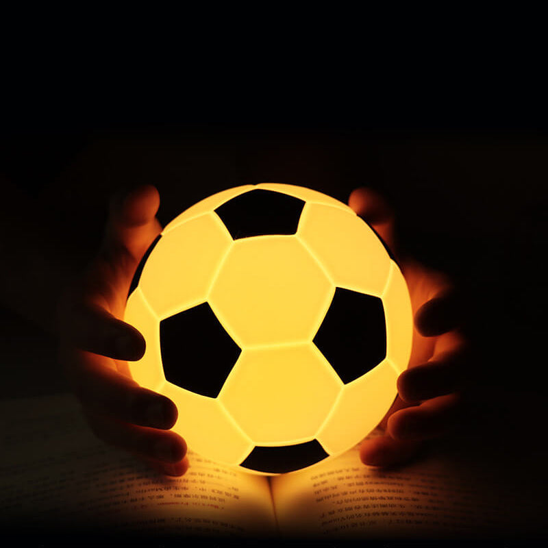 Colorful Soccer Ball LED Desk Lamp with USB Charger