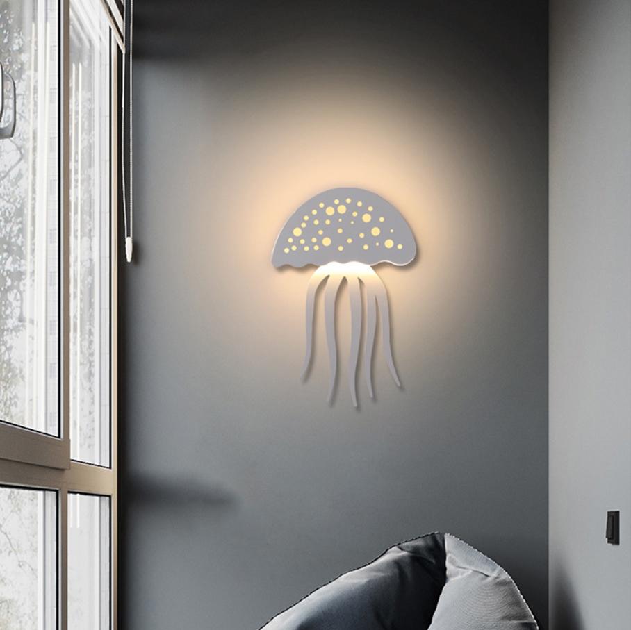 Stylish 1-Light LED Jellyfish Wall Lamp