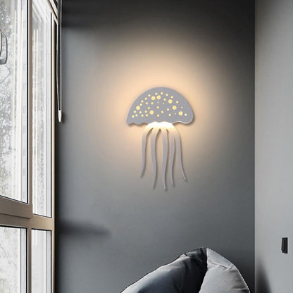 Stylish 1-Light LED Jellyfish Wall Lamp
