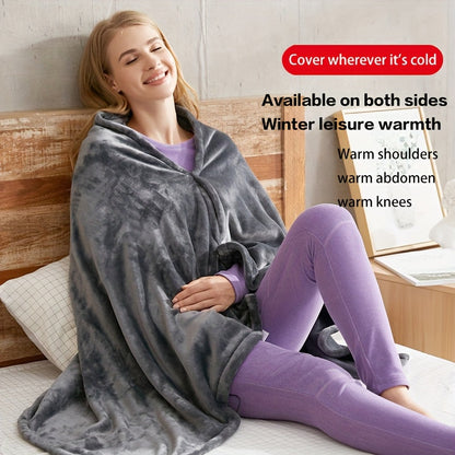 Cozy Electric Fleece Shoulder Blanket Wrap