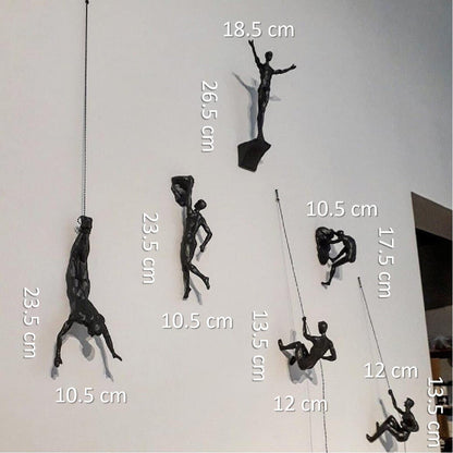 Unique Resin Wall Art Man Figure Decor Sculpture - Cofik
