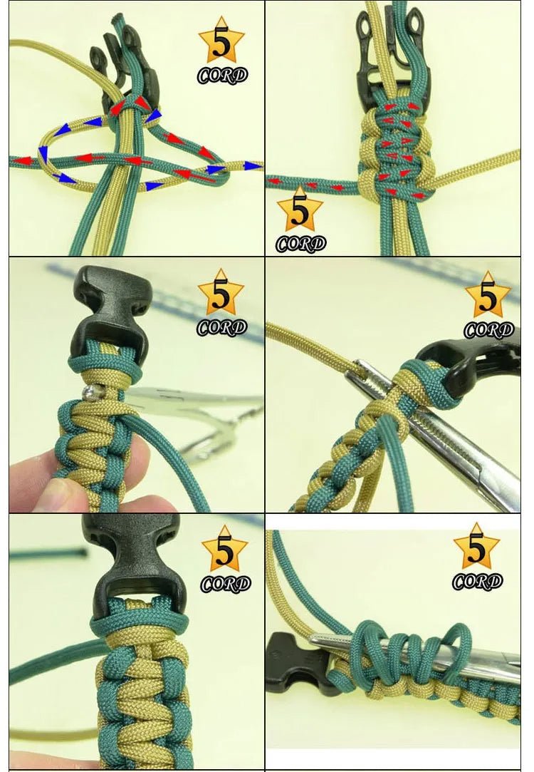 Multi Tool Outdoor Survival Bracelet