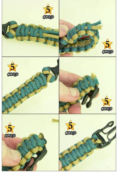 Multi Tool Outdoor Survival Bracelet