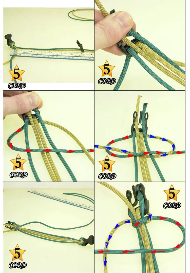 Multi Tool Outdoor Survival Bracelet