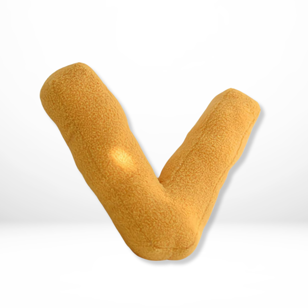 Plush Alphabet Letter Pillow With Soft Velvet Cover