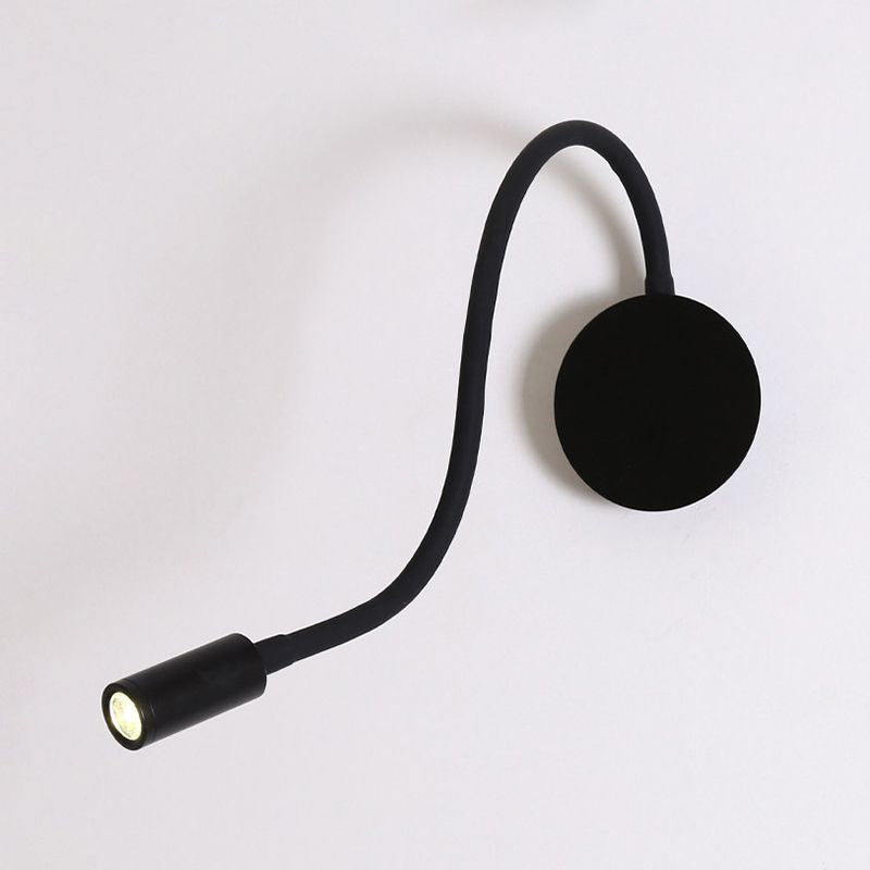 Flexible LED Reading Wall Sconce Lamp in Black and White - Cofik