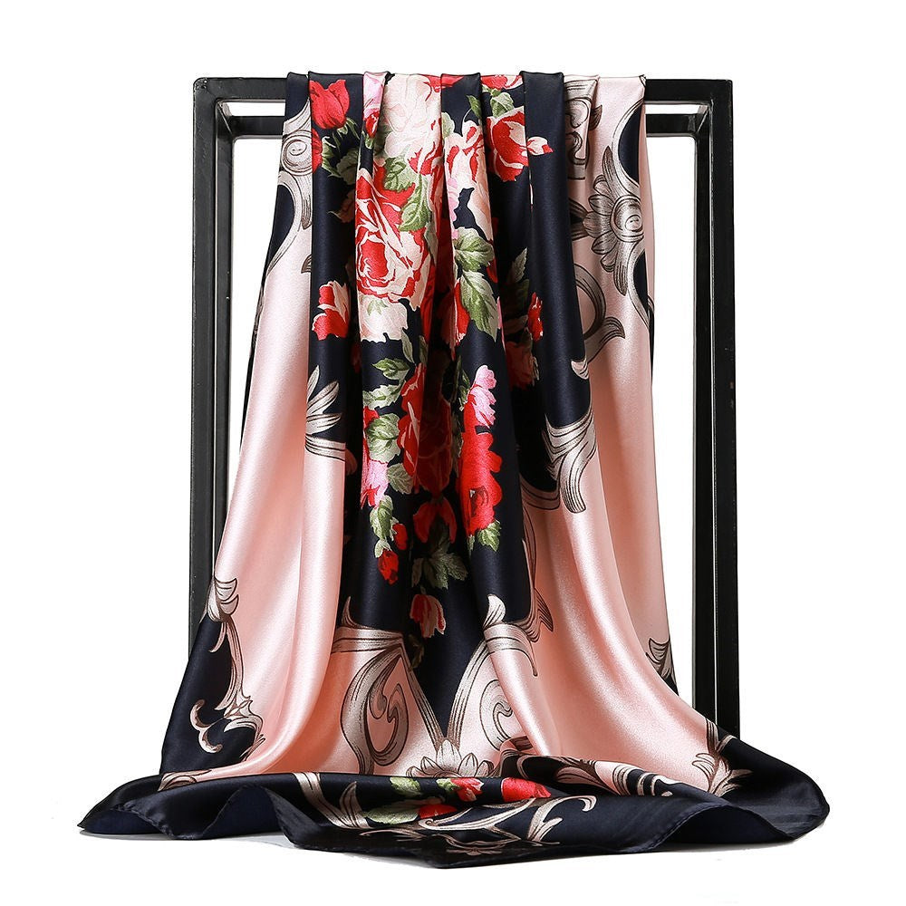 Big Soft Lightweight Square Silk Scarf