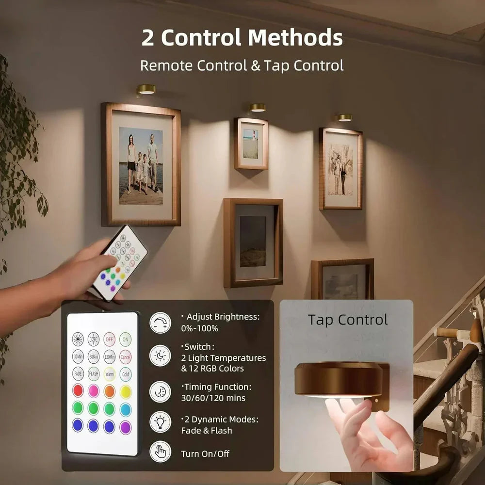 Wireless LED Picture Frame Lights with Remote Control