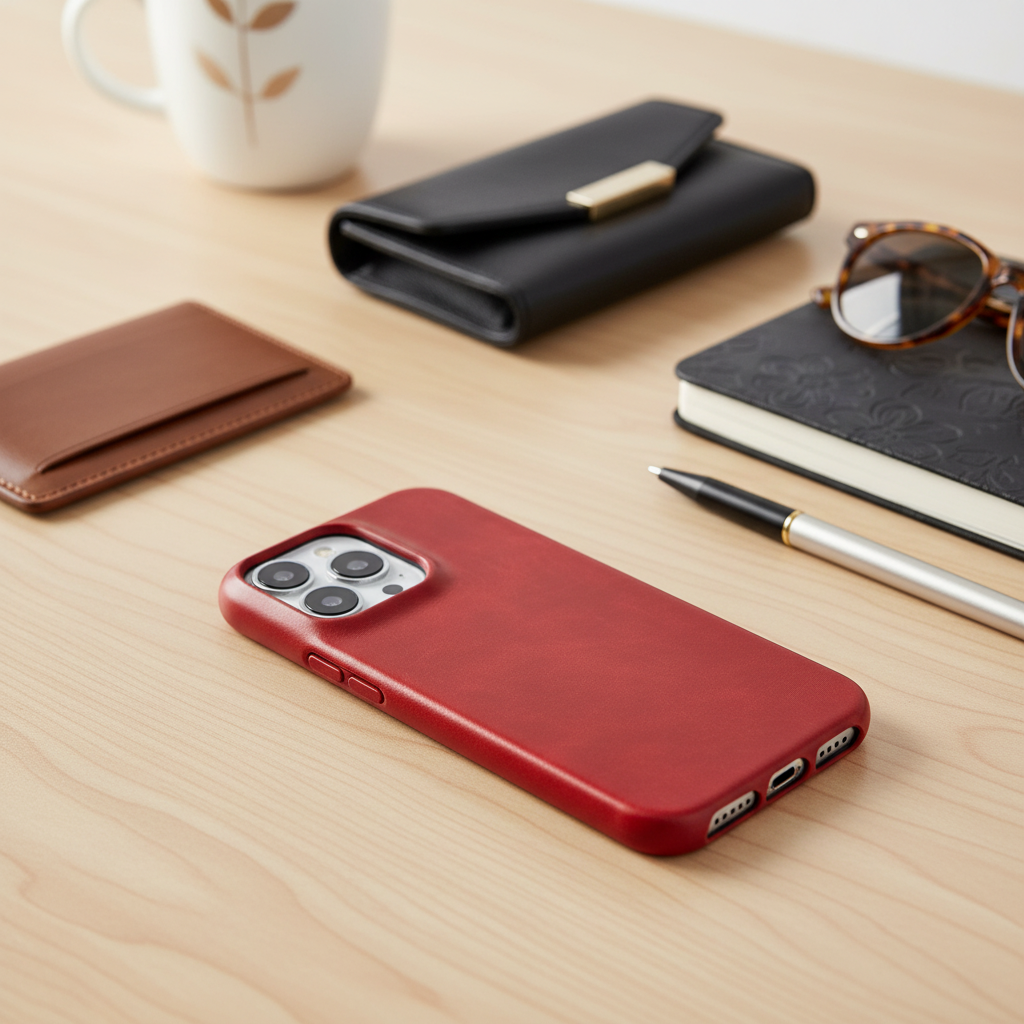 Premium Leather Protective iPhone Case