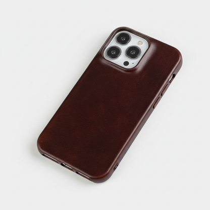 Premium Leather Protective iPhone Case