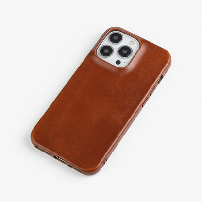 Premium Leather Protective iPhone Case