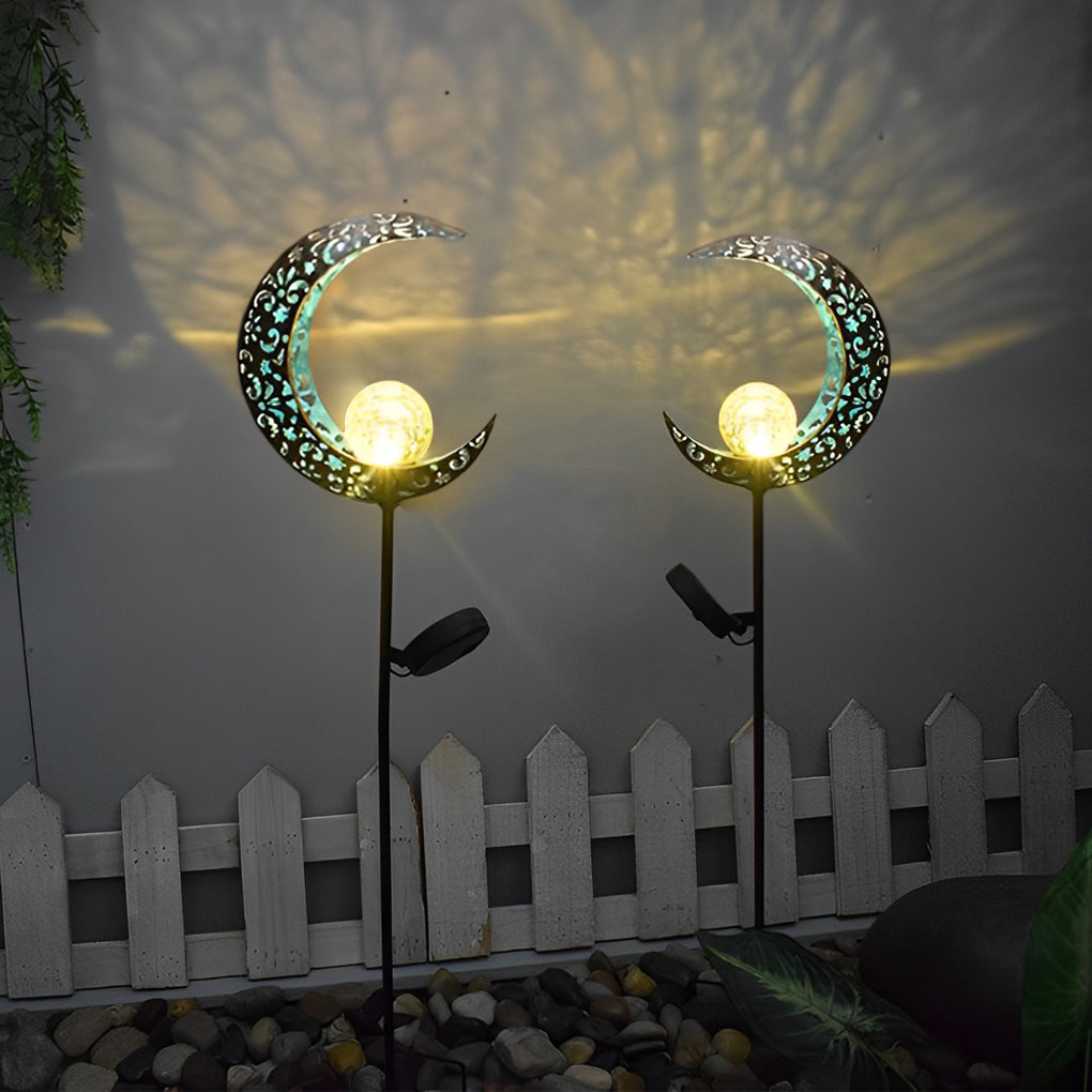 Colorful Outdoor Solar Powered Glass Garden Lights