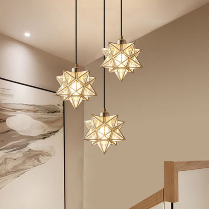 Beautiful Star Shaped Glass Pendant Lighting - Cofik
