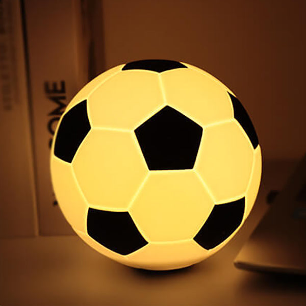 Colorful Soccer Ball LED Desk Lamp with USB Charger
