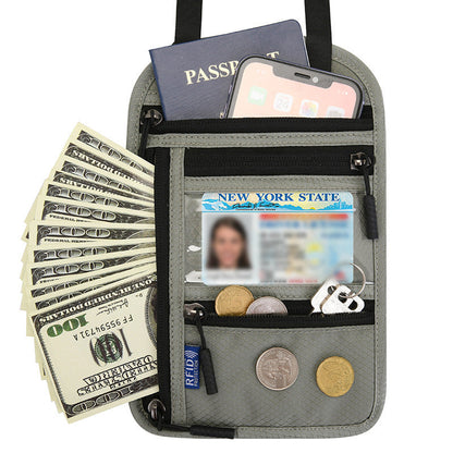 Secure Travel Wallet with RFID Passport Holder