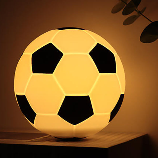 Colorful Soccer Ball LED Desk Lamp with USB Charger