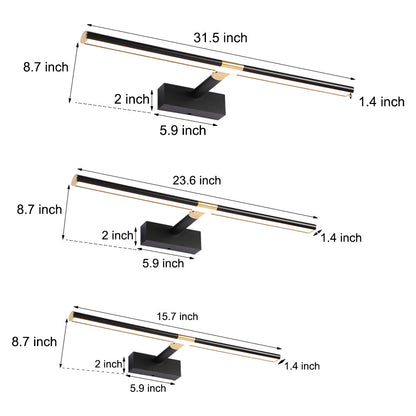Adjustable LED Bath Light with Extending Arm and Matte Finish