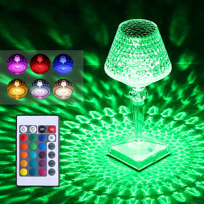 Sparkling Glass Desk Lamp