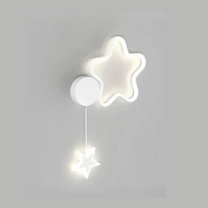 Cosy Night Wall Lamp with Stars and Moon