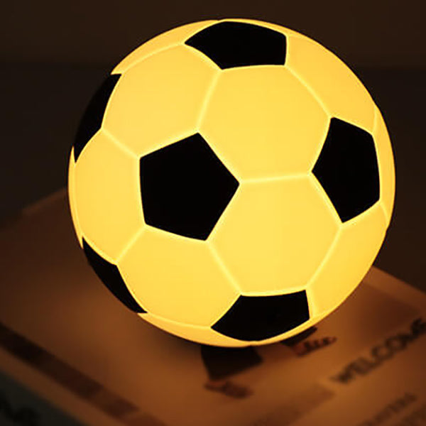 Colorful Soccer Ball LED Desk Lamp with USB Charger
