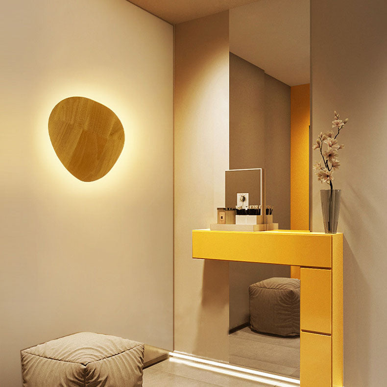 Slim Wooden LED Wall Light – Home Decor