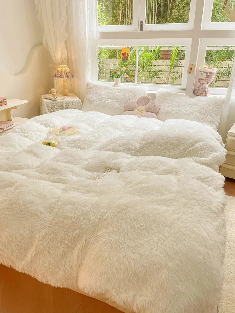 Soft Plush Winter Duvet Cover Set