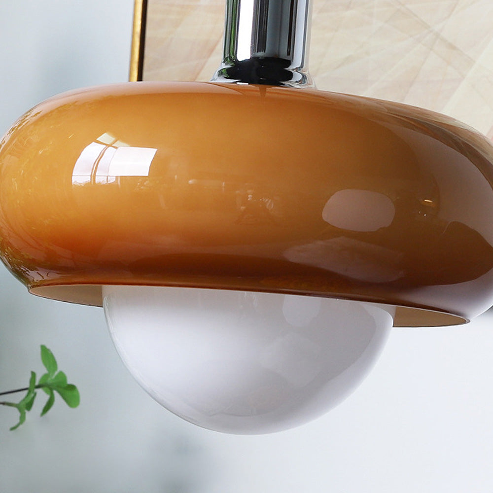 Modern Dome Shaped Glass Pendant Light