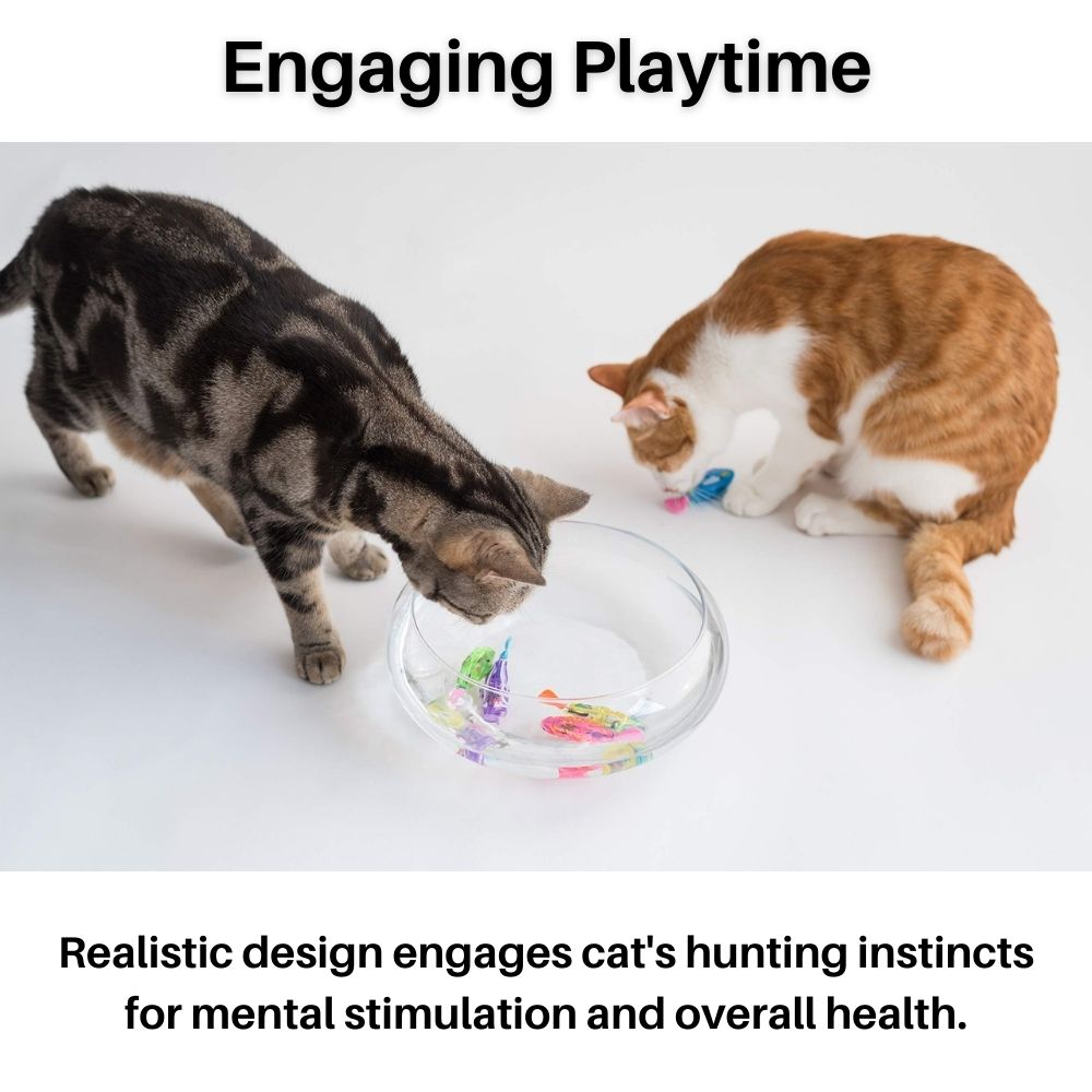 Colorful Interactive Cat Toy with Flashing Fish - Cofik