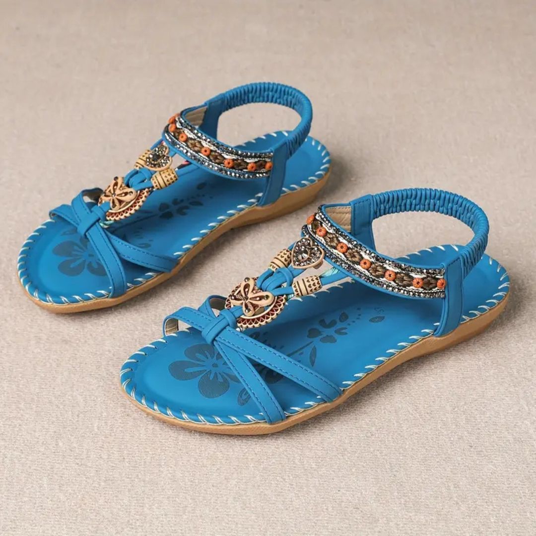 Fashionable Glitter Butterfly Flip Flop Sandals