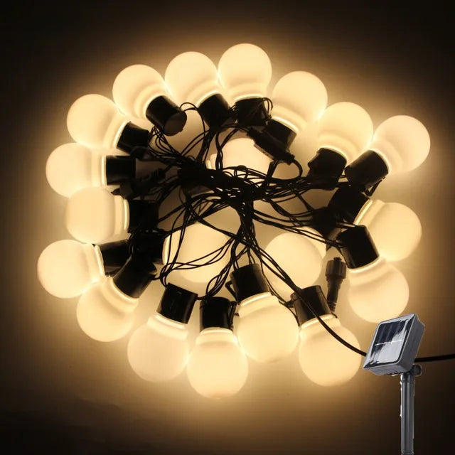 Solar Powered Patio String Lights