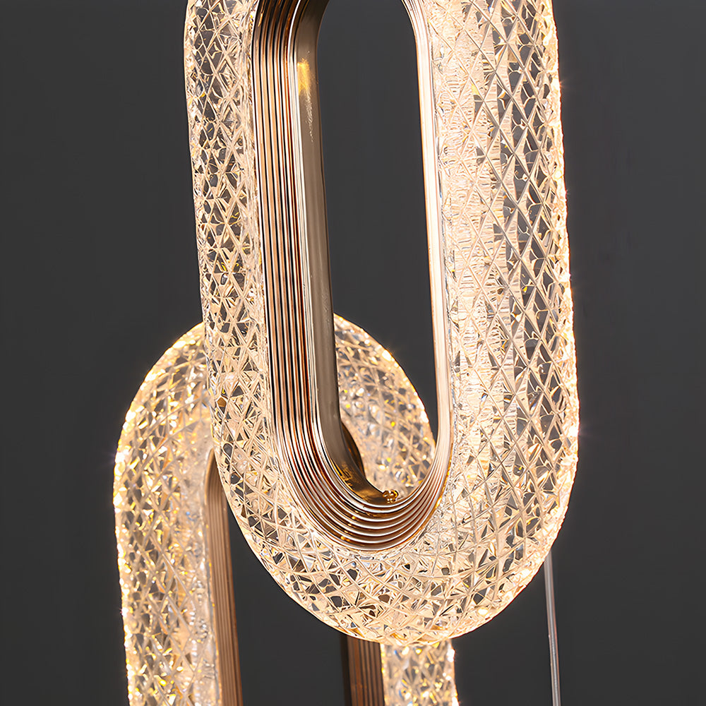 Contemporary Metal LED Hanging Light Fixture